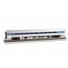 Amfleet I Coach with Lighting - Ready to Run -- Amtrak 82768 (Phase VI, silver, blue, red, wh, N, Bachmann Industries 14173