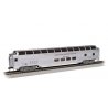 Budd 85′ Full-Length Dome with Lights - Ready to Run - Silver Series(R) -- Burlington Northe, HO, Bachmann Industries 13010