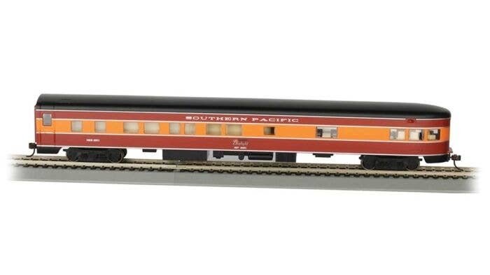 85′ Smooth-Side Observation with Interior Lights - Ready to Run -- Southern Pacific 2954 (Da, HO, Bachmann Industries 14312