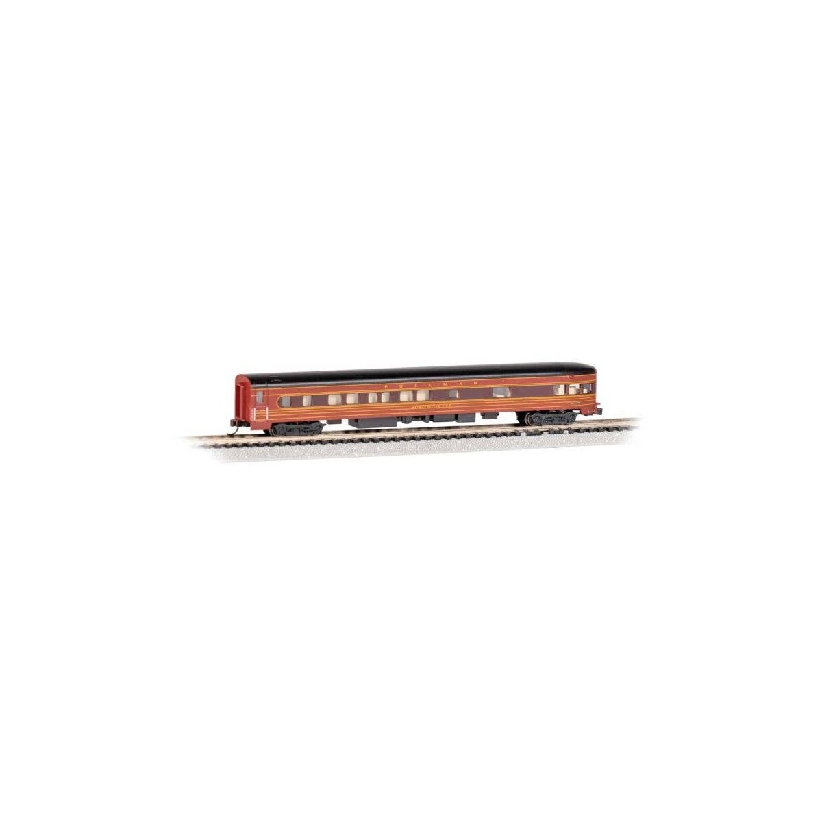 85` Smooth-Side Observation with Interior Lighting - Ready to Run -- Pennsylvania Railroad `M, N, Bachmann Industries 14356