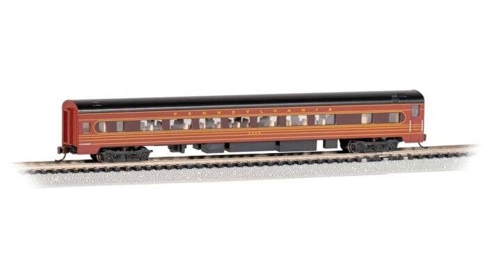 85′ Smooth-Side Coach with Interior Lighting - Ready to Run -- Pennsylvania Railroad 4269 (Fl, N, Bachmann Industries 14259