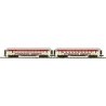 Madison Heavyweight Coach 2-Pack - 3-Rail - Ready to Run -- Strates Shows Red Train 2 Syracuse, 8 York, O, Atlas O 3001772B