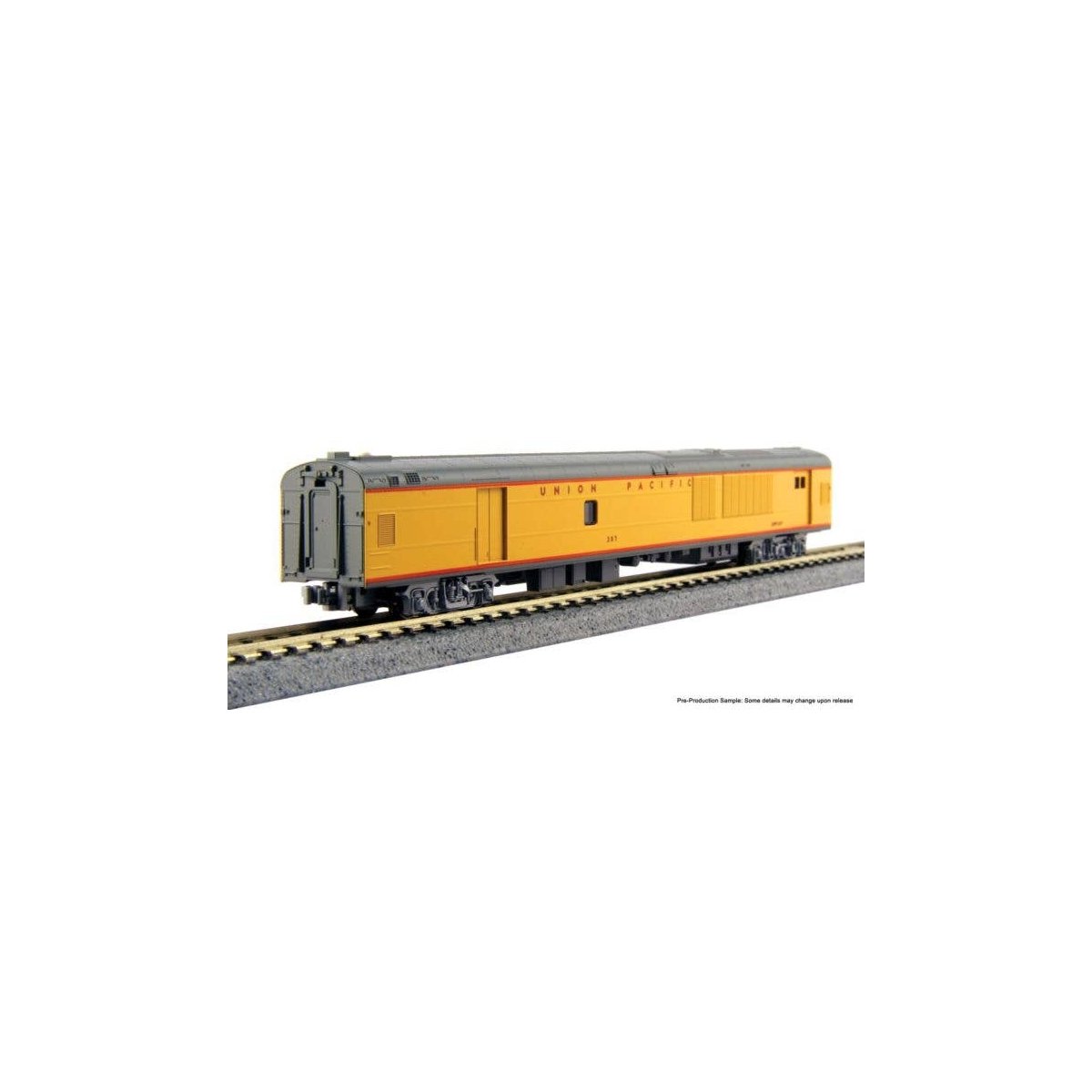 Union Pacific Excursion Train 7-Car Set - Ready to Run -- Union Pacific (Armour Yellow, gray red), N, Kato USA Inc 106086