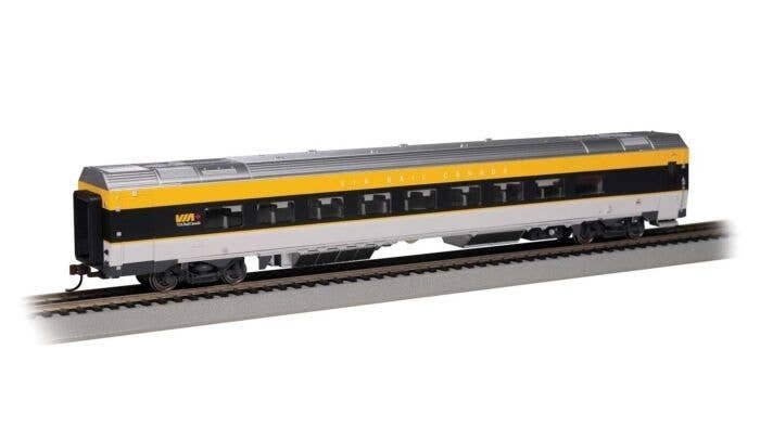 Siemens Venture Coach - VIA Version - Ready to Run -- VIA Rail Canada 2900 (gray, black, yel, HO, Bachmann Industries 74506