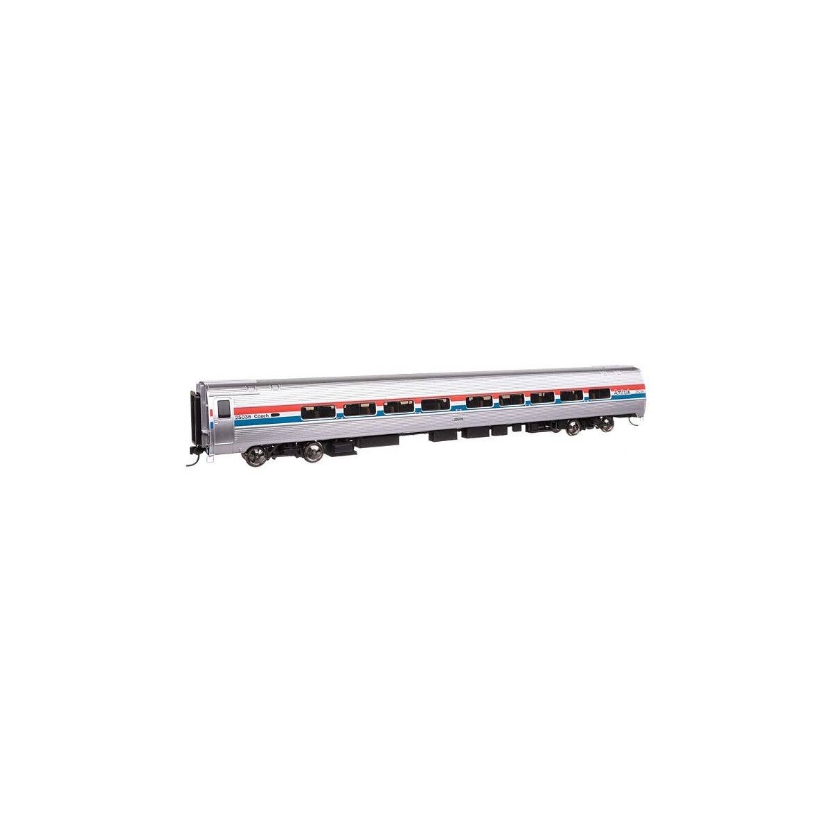 85′ Amfleet II 59-Seat Coach - Lighted - Ready to Run -- Amtrak(R) Phase III 25069, HO, WalthersProto 12230