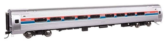 85′ Amfleet I 84-Seat Coach - Ready To Run -- Amtrak(R) (Phase II, Decal), HO, WalthersProto 11206
