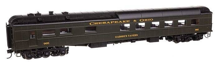 82′ Pullman-Built Heavyweight 36-Seat Diner - Ready to Run -- Chesapeake & Ohio (Green) 965 Gadsby, HO, WalthersProto 17703