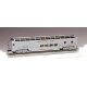 Budd 85′ Full-Length Dome with Lights - Ready-to-Run - Silver Series(R) -- Santa Fe (silver), HO, Bachmann Industries 13002