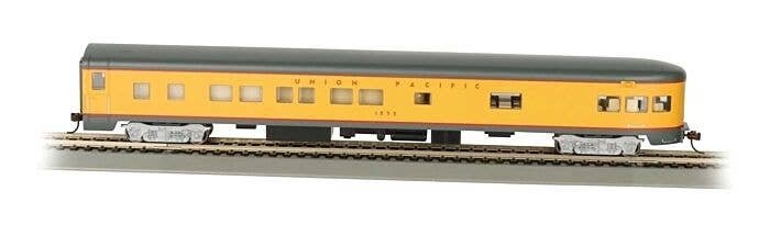 85′ Smooth-Side Observation w/Lights - Ready to Run -- Union Pacific, HO, Bachmann Industries 14304