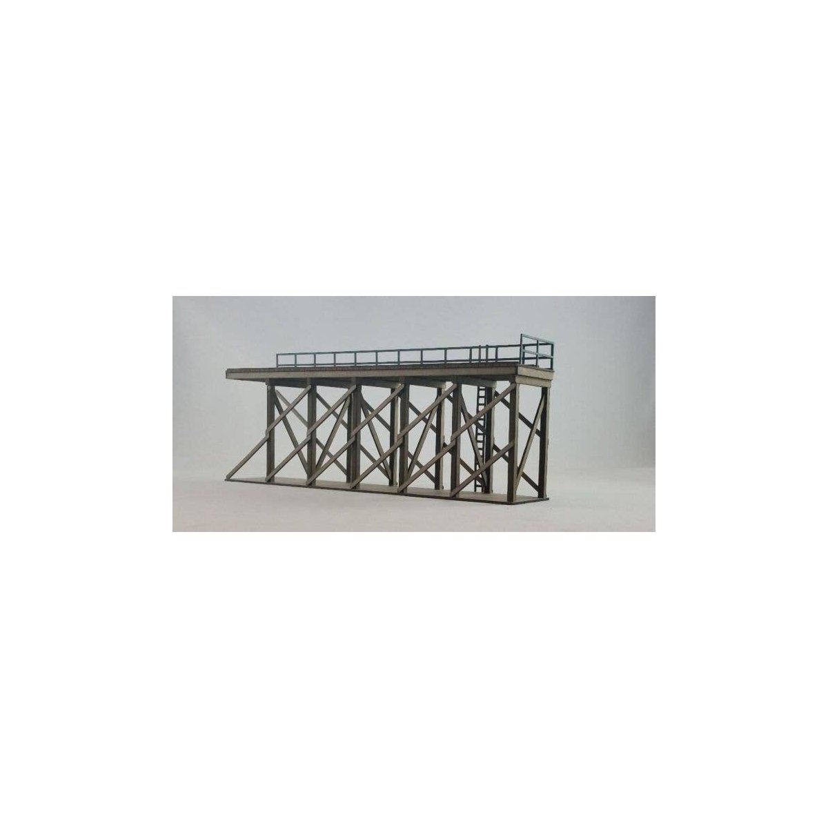 Ice Shed Platform Add-On -- Laser-Cut Kit - 6-7/8 x 1-3/8 x 2-3/4′ 17.5 x 3.5 x 7cm, HO, GCLaser 19104