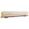 89′ Flatcar w/Tri-Level Shielded Auto Rack - Ready to Run -- Southern 962087, HO, WalthersMainline 8323