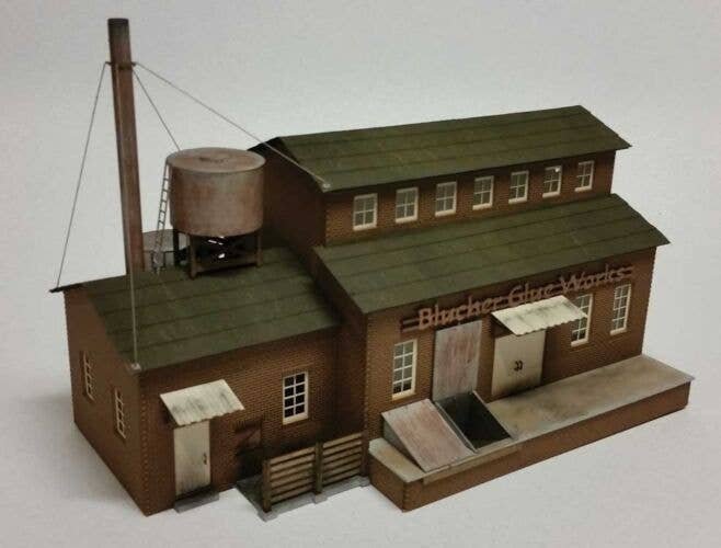 Blucher Glue Works -- Laser-Cut Kit - 8-1/2 x 6 x 5-3/4′, HO, GCLaser 19106