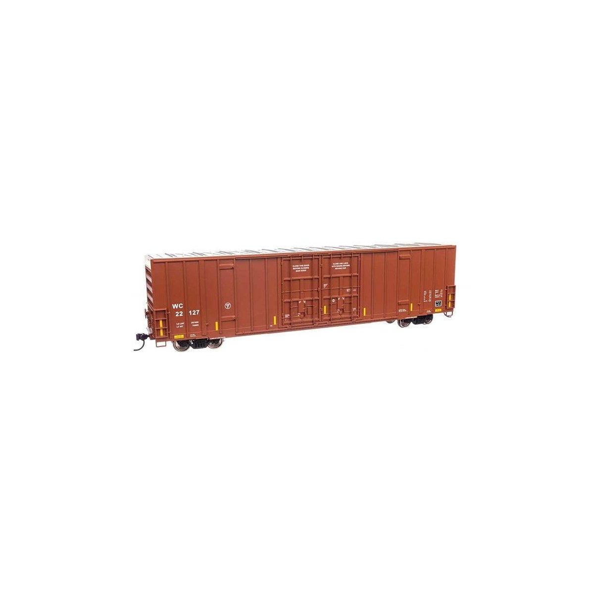 60′ High Cube Plate F Boxcar - Ready to Run -- Wisconsin Central 22127, HO, WalthersMainline 3050