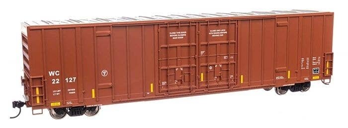 60′ High Cube Plate F Boxcar - Ready to Run -- Wisconsin Central 22127, HO, WalthersMainline 3050