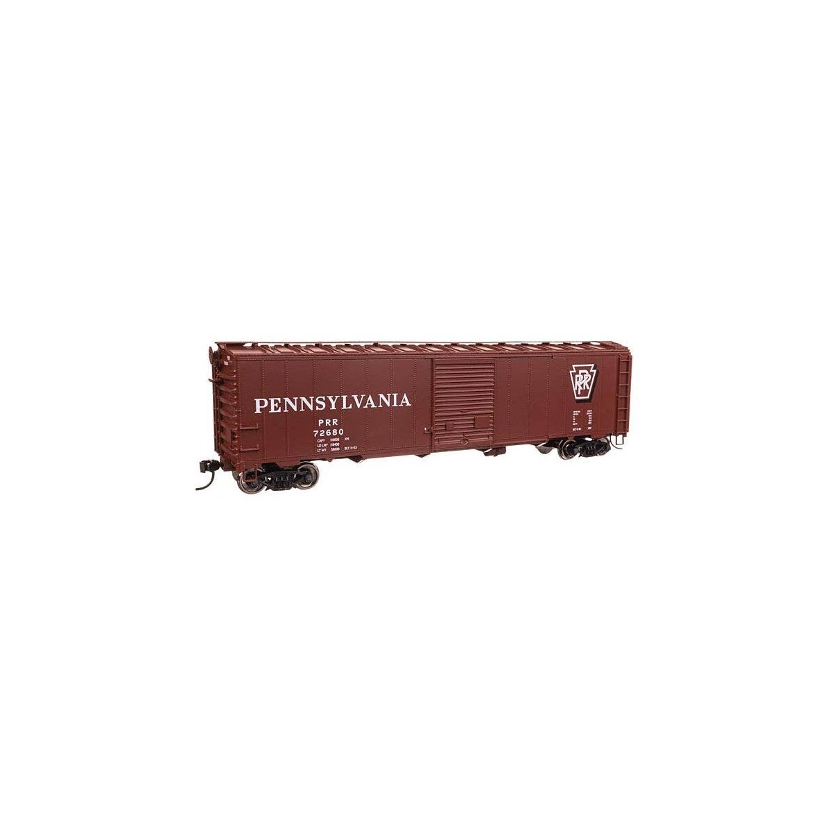 50′ AAR Single Door Boxcar - Ready to Run -- Pennsylvania Railroad 72680, HO, WalthersMainline 46525