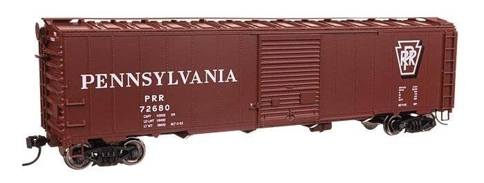 50′ AAR Single Door Boxcar - Ready to Run -- Pennsylvania Railroad 72680, HO, WalthersMainline 46525