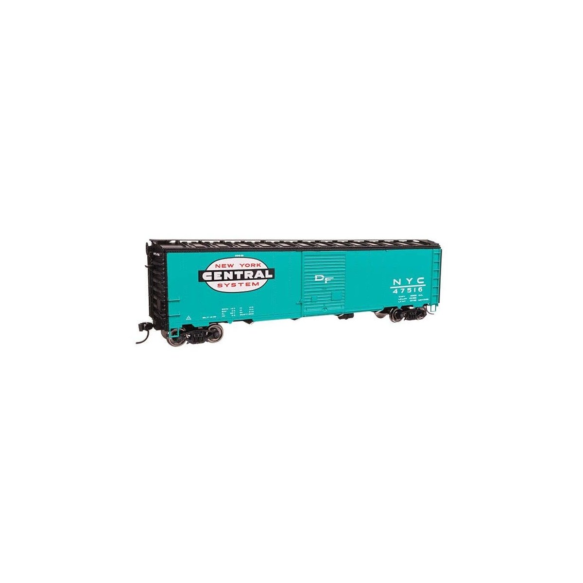 50′ AAR Single Door Boxcar - Ready to Run -- New York Central 47516, HO, WalthersMainline 46517