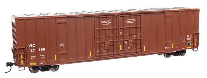 60′ High Cube Plate F Boxcar - Ready to Run -- Wisconsin Central 22199, HO, WalthersMainline 3053