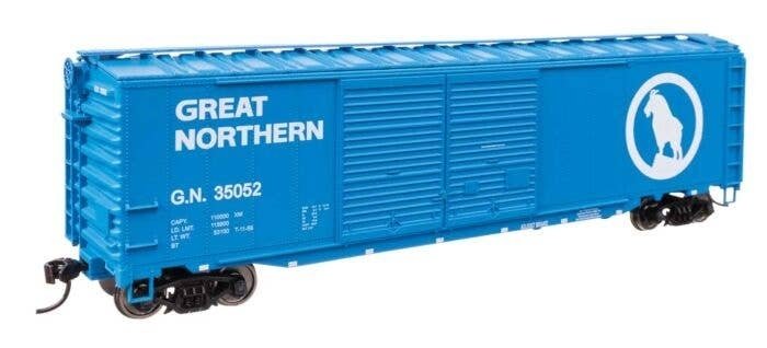 50′ AAR Improved Double-Door Boxcar - Ready to Run -- Great Northern 35052, HO, WalthersMainline 46604