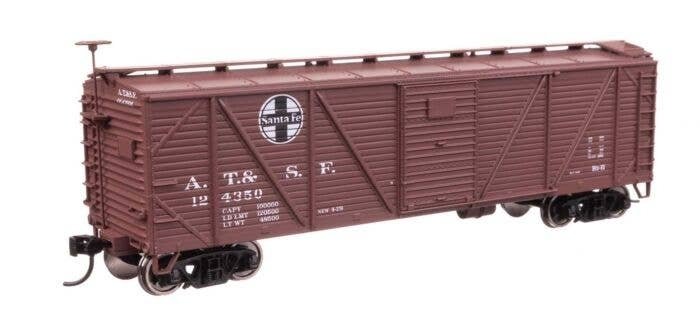 40′ ARA Single Sheathed Boxcar - Ready to Run -- Santa Fe 124350, HO, WalthersMainline 40703