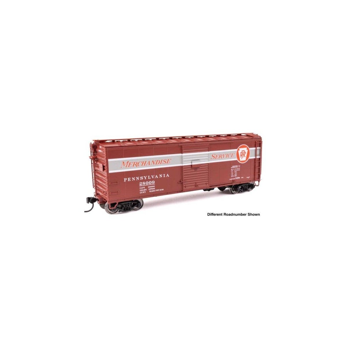 40′ X29B Boxcar - Ready to Run -- Pennsylvania Railroad 28030 (Merchandise Service, As Built), HO, WalthersProto 102317