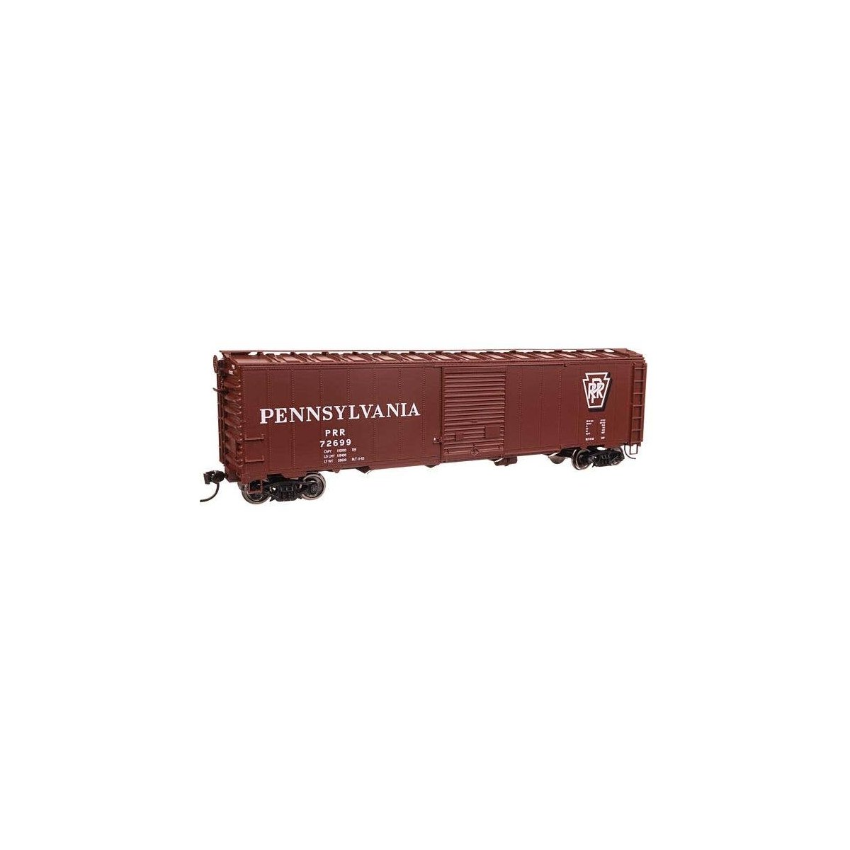 50′ AAR Single Door Boxcar - Ready to Run -- Pennsylvania Railroad 72699, HO, WalthersMainline 46526