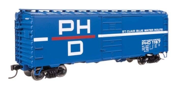 40′ PS-1 Boxcar - Ready to Run -- Port Huron & Detroit 1167, HO, WalthersMainline 45516
