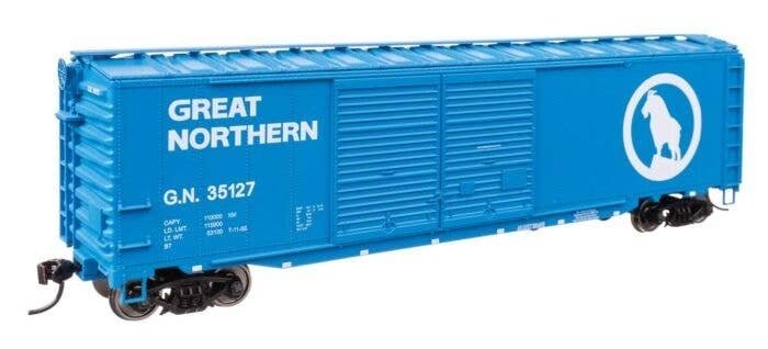 50′ AAR Improved Double-Door Boxcar - Ready to Run -- Great Northern 35127, HO, WalthersMainline 46605