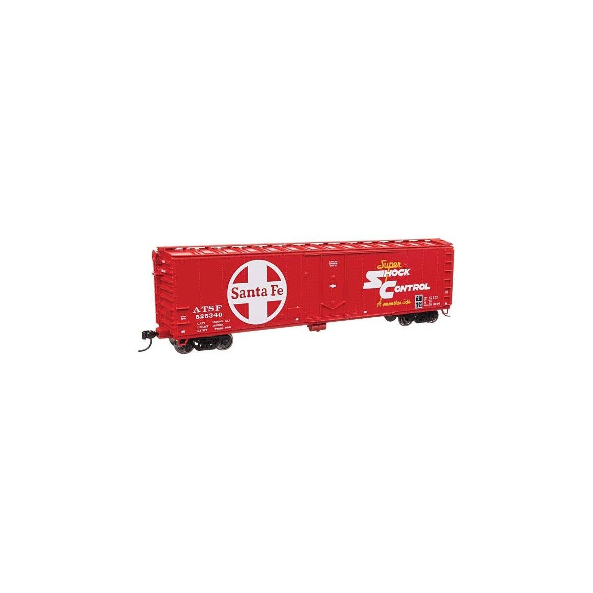 50′ PC&F Insulated Boxcar - Ready to Run -- Santa Fe 525340, HO, WalthersMainline 2848