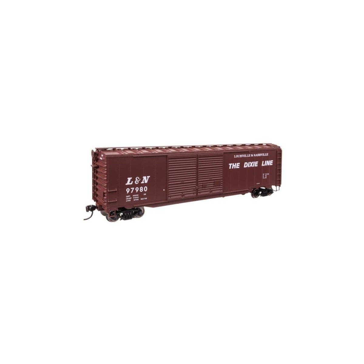 50′ AAR Improved Double-Door Boxcar - Ready to Run -- Louisville & Nashville 97980, HO, WalthersMainline 46609