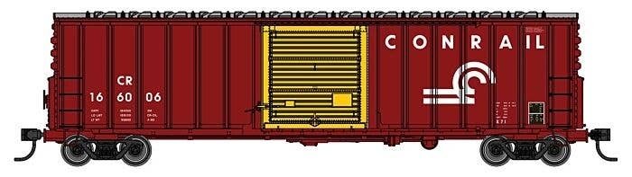 50′ ACF Exterior Post Dreadnaught End Plate B Boxcar - Ready to Run -- Conrail 166006, HO, WalthersMainline 46037