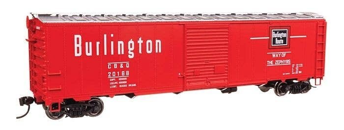50′ AAR Single Door Boxcar - Ready to Run -- Chicago, Burlington & Quincy 20168, HO, WalthersMainline 46512