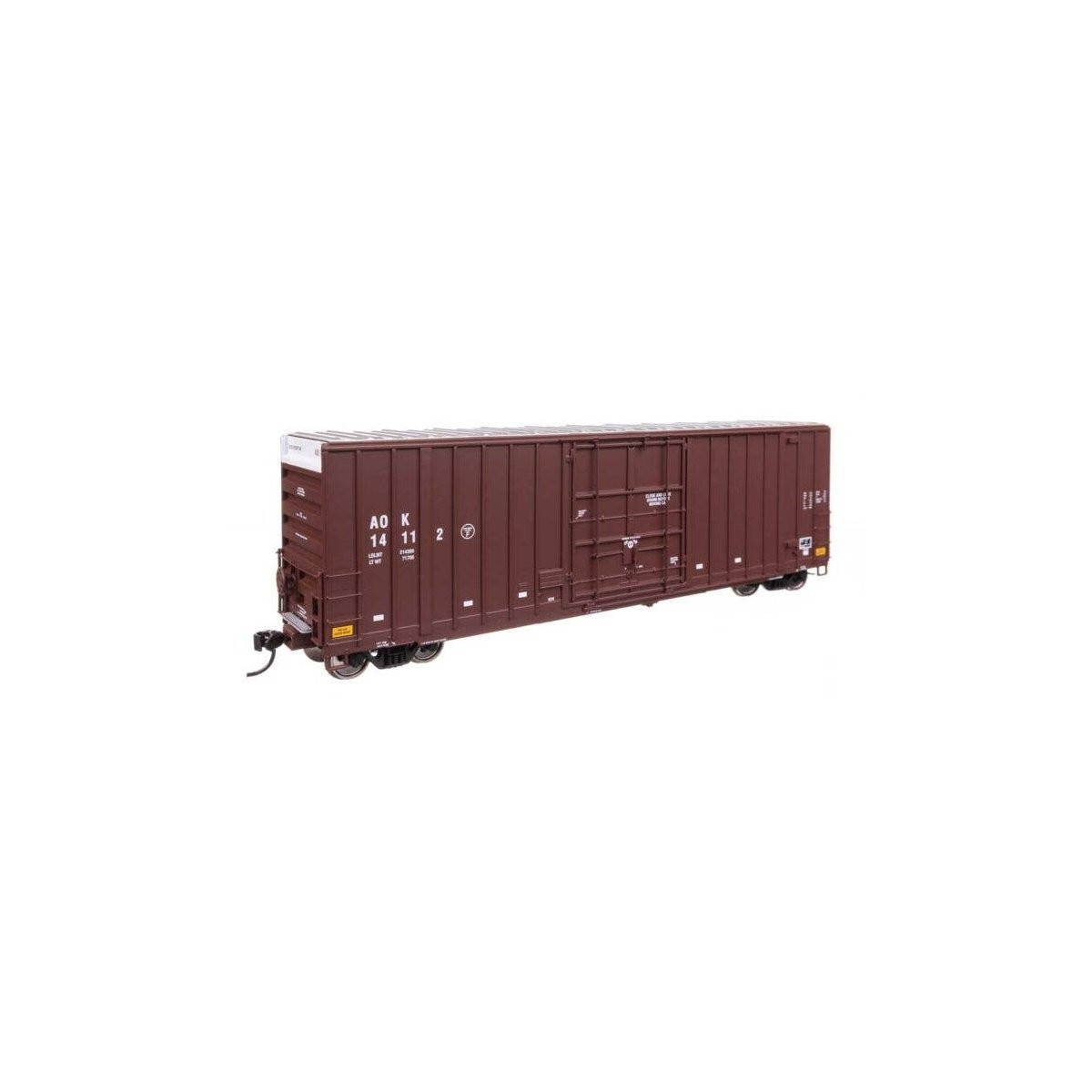 50′ Gunderson Hi-Cube Paper Service Boxcar - Ready to Run -- Arkansas-Oklahoma 14112, HO, WalthersProto 101709