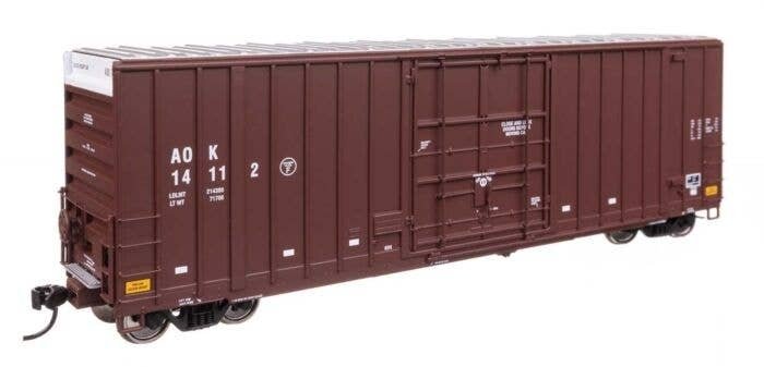 50′ Gunderson Hi-Cube Paper Service Boxcar - Ready to Run -- Arkansas-Oklahoma 14112, HO, WalthersProto 101709
