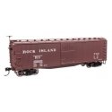40′ Double Sheathed Wood Boxcar - Ready to Run -- Rock Island 155002, HO, WalthersMainline 40195