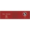 Railroad Decal Set -- Great Northern 40′ Steel Boxcar (Boxcar Red Car, Rocky Silhouette), HO, Tichy Train Group 10084