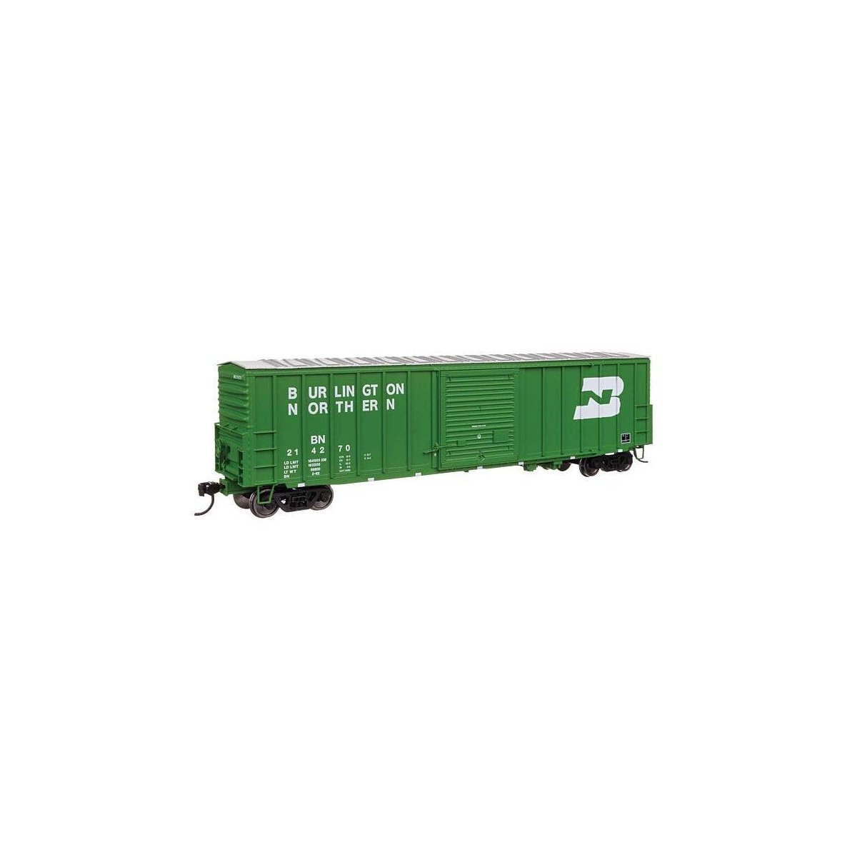 50′ ACF Exterior Post Dreadnaught End Plate B Boxcar - Ready to Run -- Burlington Northern 2142, HO, WalthersMainline 46025
