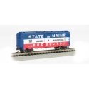 AAR 40′ Steel Boxcar - Ready to Run - Silver Series(R) -- Bangor & Aroostook (red, white, blu, N, Bachmann Industries 17056