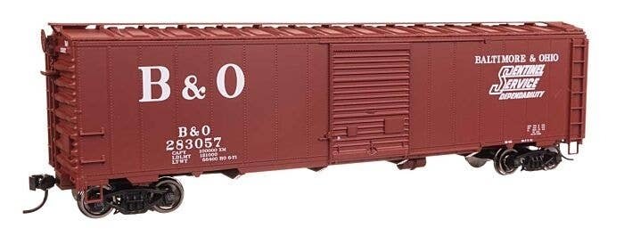 50′ AAR Single Door Boxcar - Ready to Run -- Baltimore & Ohio 283057, HO, WalthersMainline 46505