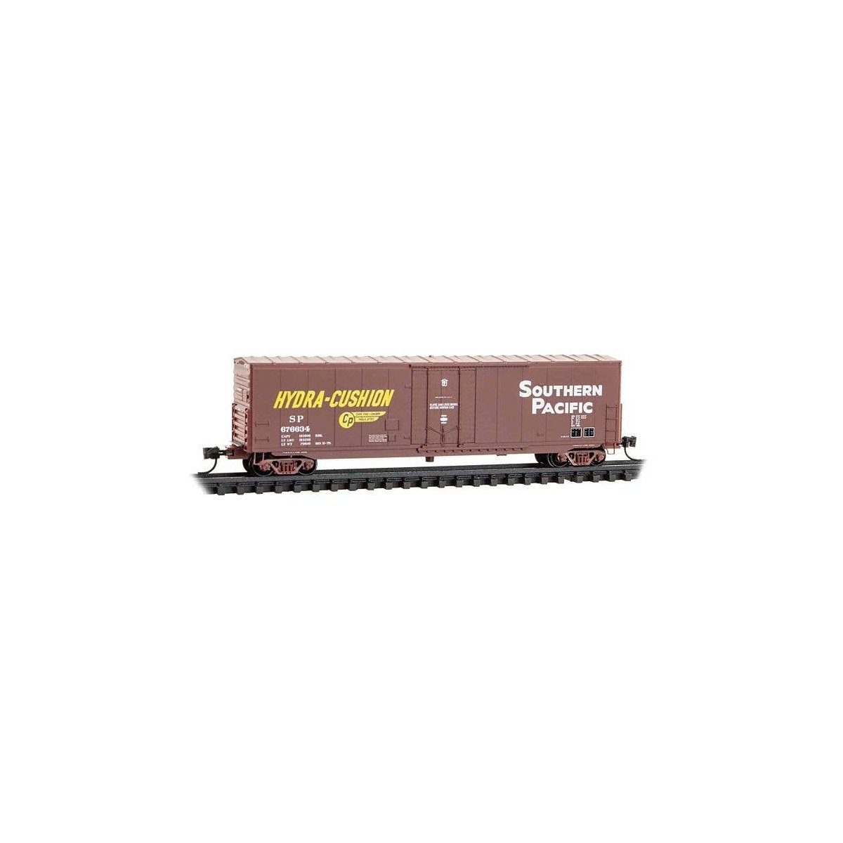 50` Boxcar with 8` Plug Door, No Roofwalk, Short Ladders - Ready to Run -- Southern Pacific , N, Micro Trains Line 18100380