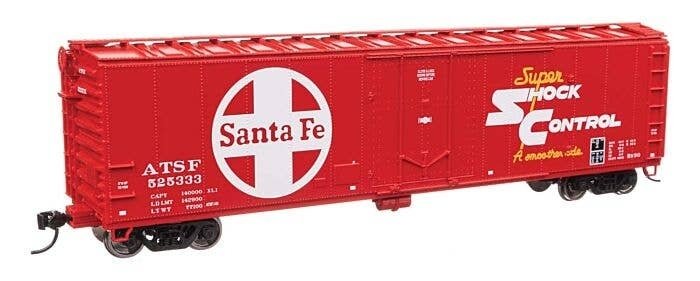 50′ PC&F Insulated Boxcar - Ready to Run -- Santa Fe 525333, HO, WalthersMainline 2847