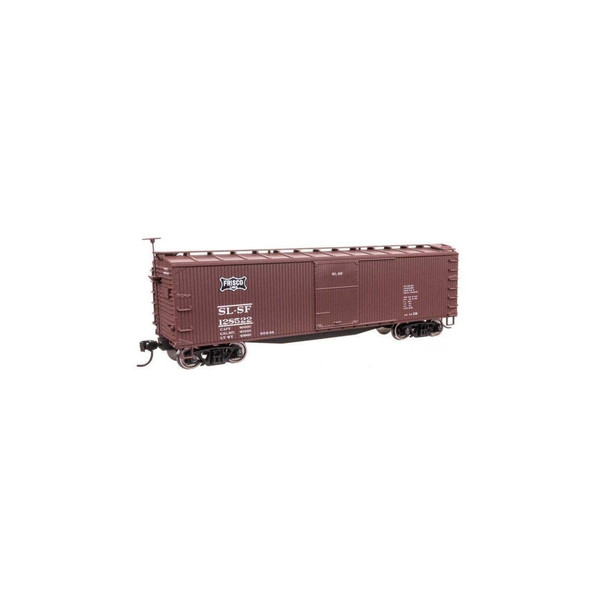 40′ Double Sheathed Wood Boxcar - Ready to Run -- St. Louis-San Francisco 128522 (Frisco), HO, WalthersMainline 40199