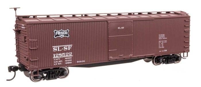 40′ Double Sheathed Wood Boxcar - Ready to Run -- St. Louis-San Francisco 128522 (Frisco), HO, WalthersMainline 40199