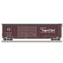 Postwar 50′ Double-Door Boxcar - Ready to Run - Master(R) -- Santa Fe 15136 (Boxcar , HO, Atlas Model Railroad Co. 20006593