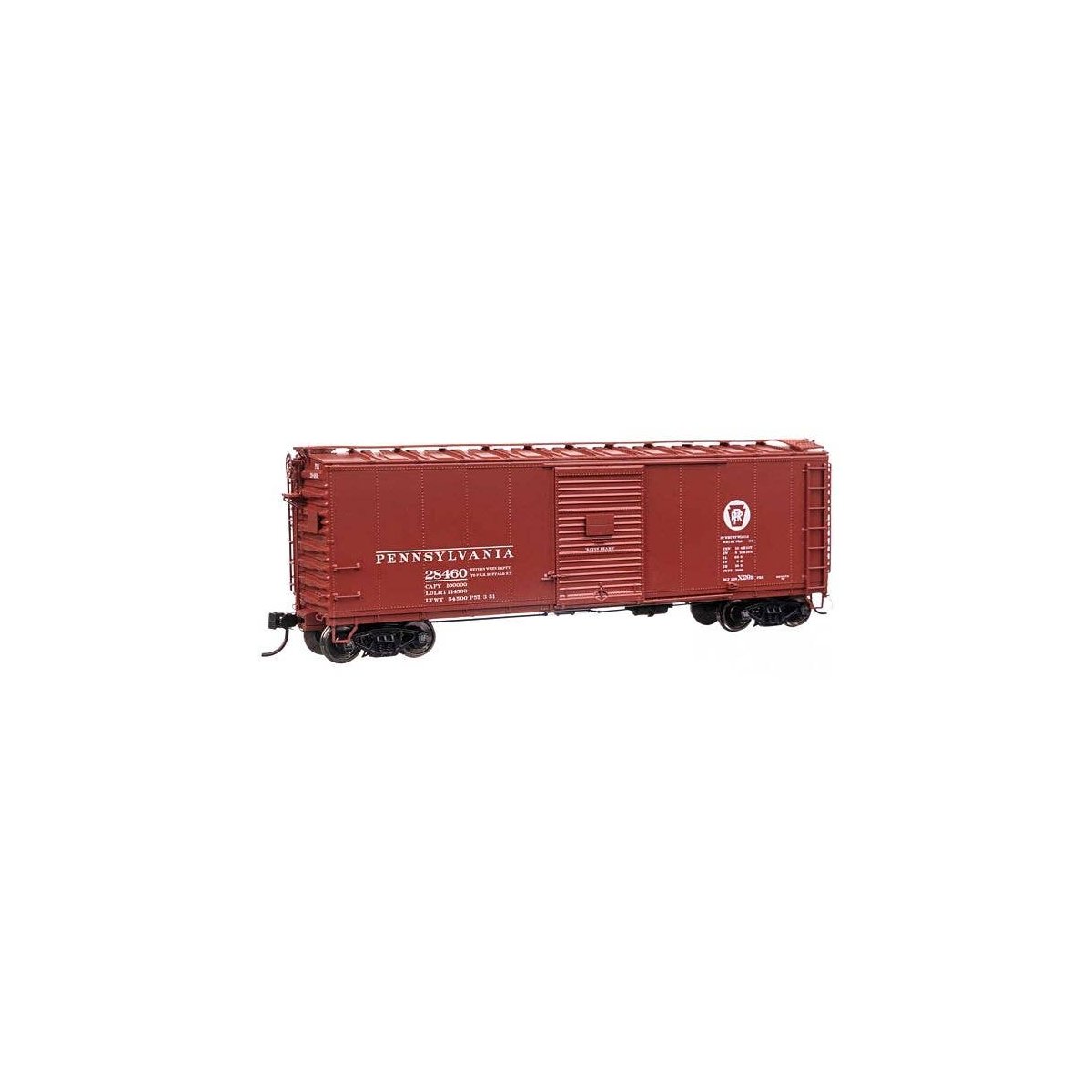 40′ X29B Boxcar - Ready to Run -- Pennsylvania Railroad 28460 (Circle Keystone), HO, WalthersProto 102301