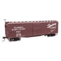 40′ Double Sheathed Wood Boxcar - Ready to Run -- Florida East Coast 20611, HO, WalthersMainline 40179