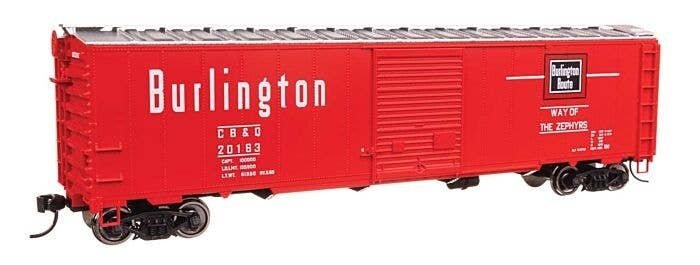 50′ AAR Single Door Boxcar - Ready to Run -- Chicago, Burlington & Quincy 20163, HO, WalthersMainline 46511