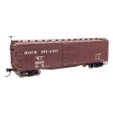 40′ Double Sheathed Wood Boxcar - Ready to Run -- Rock Island 155037, HO, WalthersMainline 40197