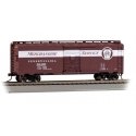 Pullman-Standard PS-1 40′ Steel Boxcar - Ready to Run - Silver Series(R) -- Pennsylvania Rai, HO, Bachmann Industries 16014
