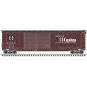 Postwar 50′ Double-Door Boxcar - Ready to Run - Master(R) -- Santa Fe 8666 (Boxcar R, HO, Atlas Model Railroad Co. 20006590